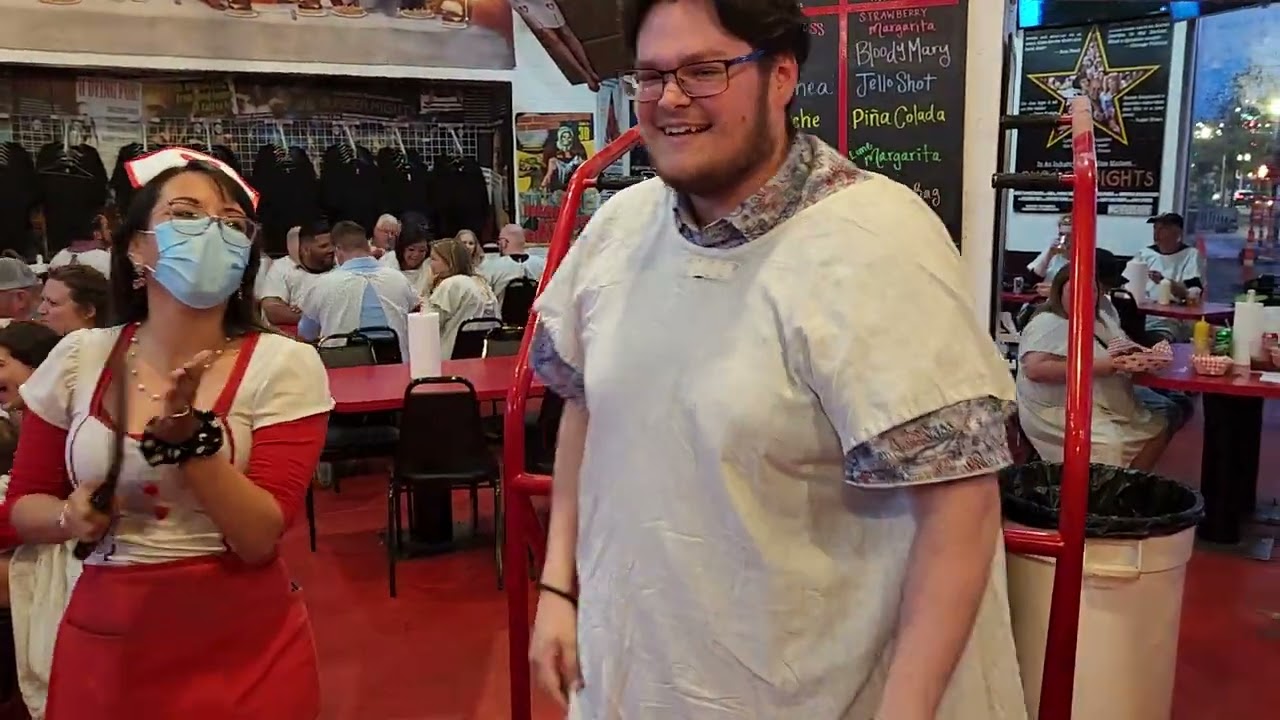 Fail at Heart Attack Grill on Fremont St.