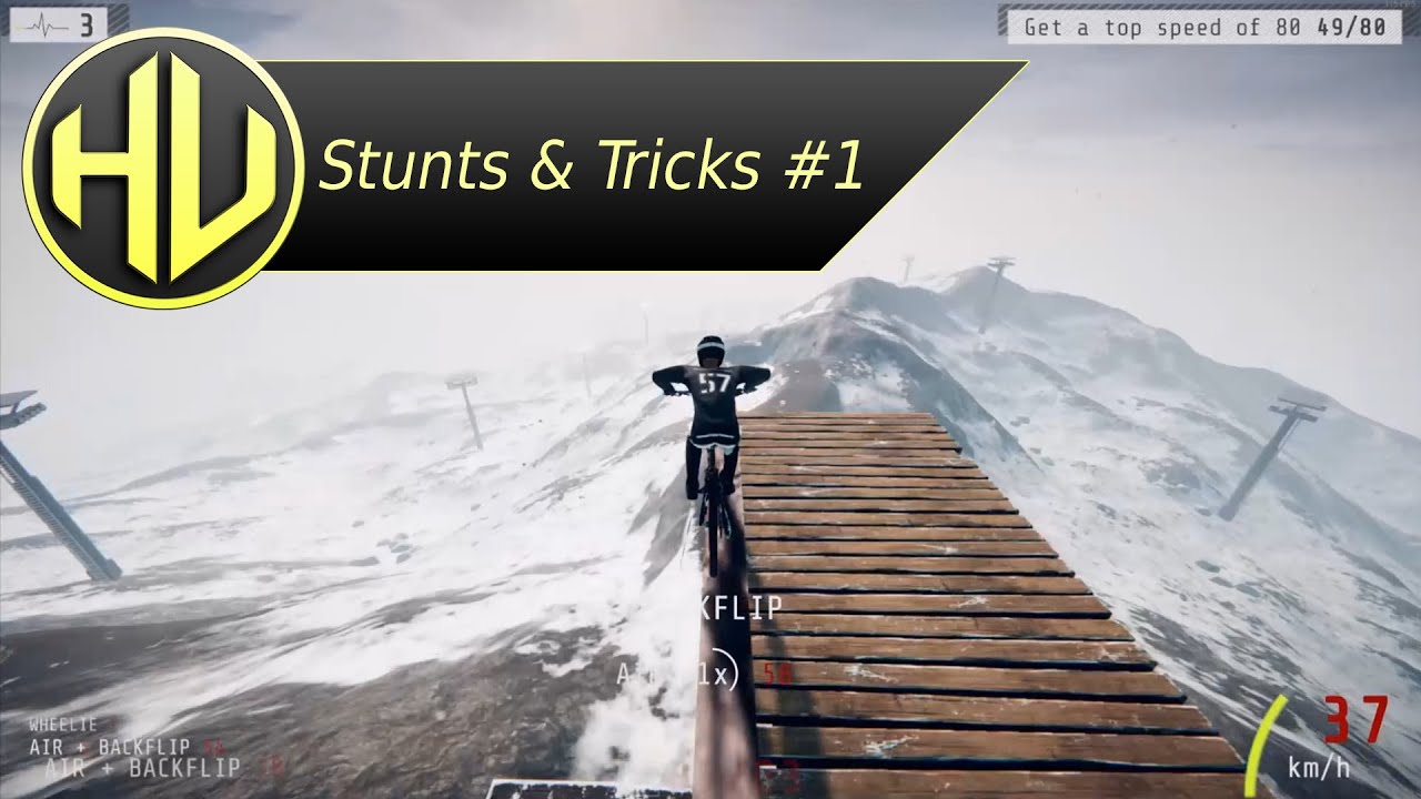 Descenders: Stunts & Tricks #1 | The First Month | Triple Frontflip & More!