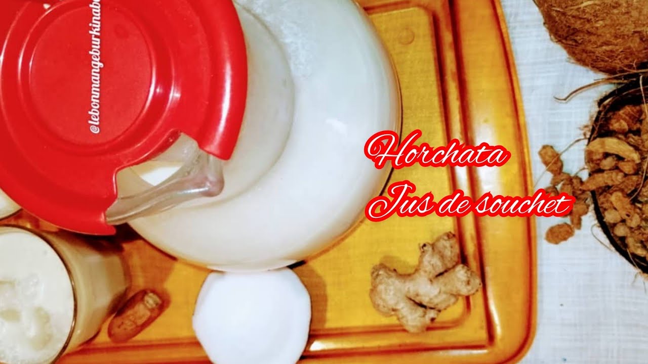 JUS DE SOUCHET, Horchata. Tigernut milk recipe easy