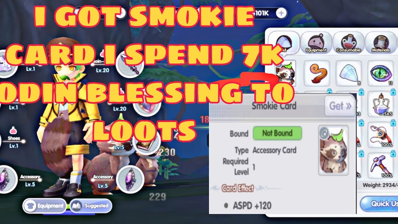 SPENT 7K ODIN BLESSING TO LOOTS SMOKIE CARD SO LUCKY