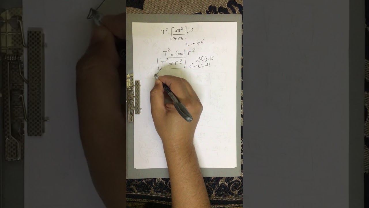 حركة الكواكب و الاقمار الصناعية و قوانين كبلر