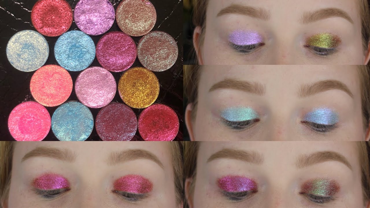 Devinah Willy Wonka Xploders & Galaxy Dust Eye Swatches #SingleShadowSaturday