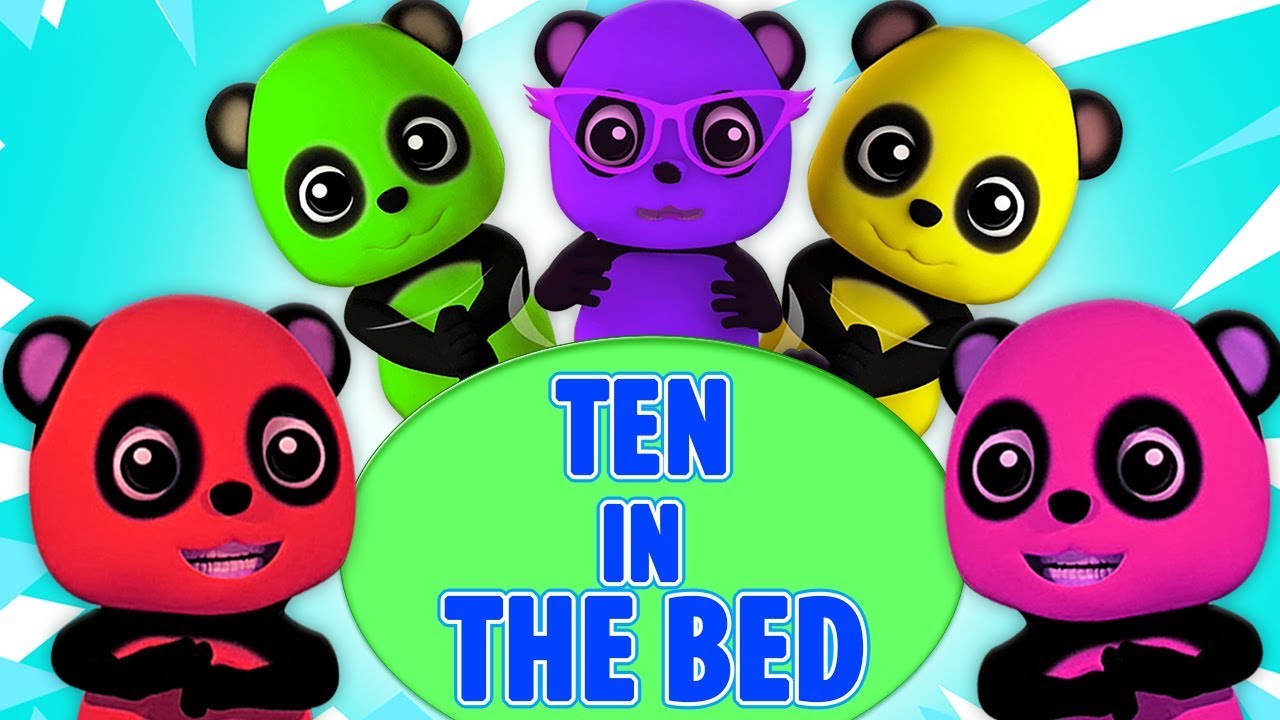 tio i sängen | svenska diktet | plantskola dikt | Ten In The Bed | Kids TV Svenska Barnsånger