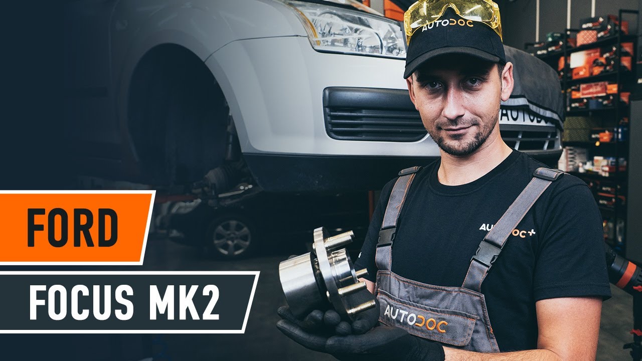 How to change the front wheel bearing on a FORD FOCUS MK2 saloon [TUTORIAL AUTODOC]