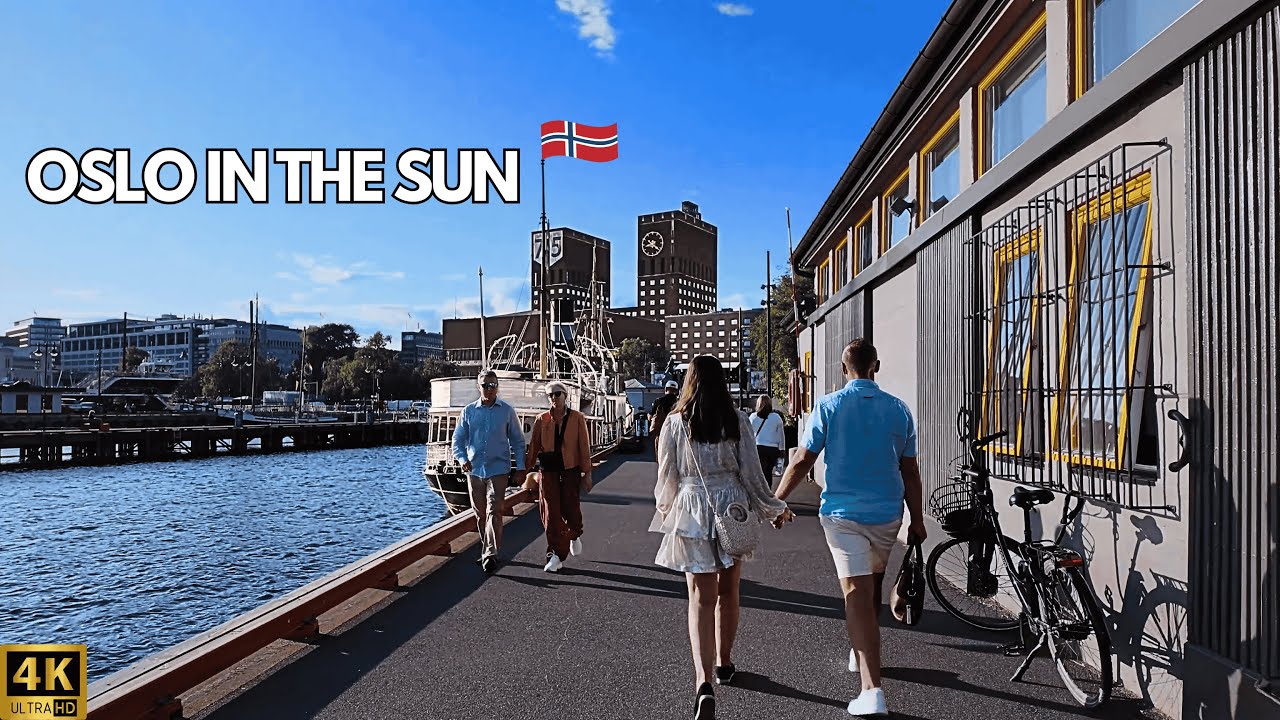 Oslo 🇳🇴 4K Walking Tour | Sunny Day In Norway's Beautiful Captial