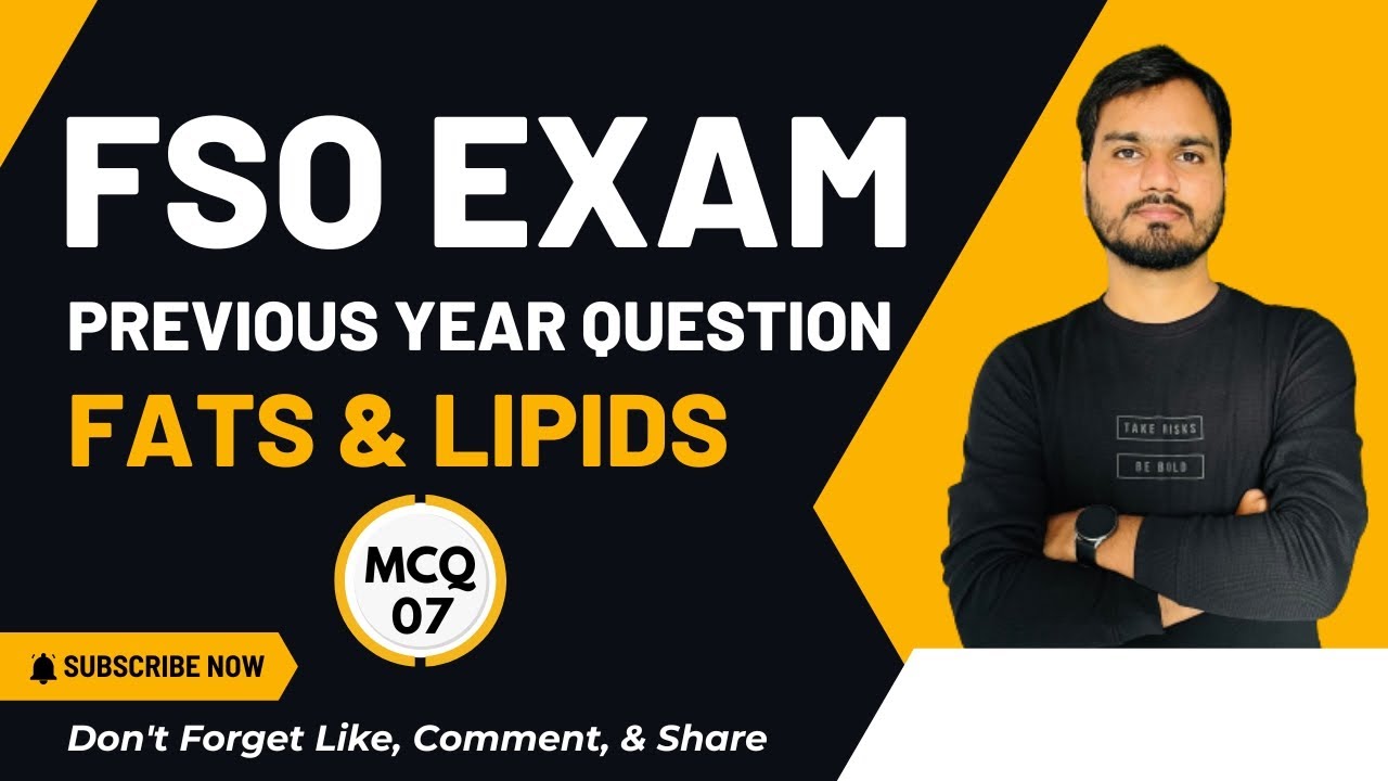 CFSO/TO & FSO MCQ CLASS-07 | FSSAI MCQ CLASSES| FSO Objective Book.