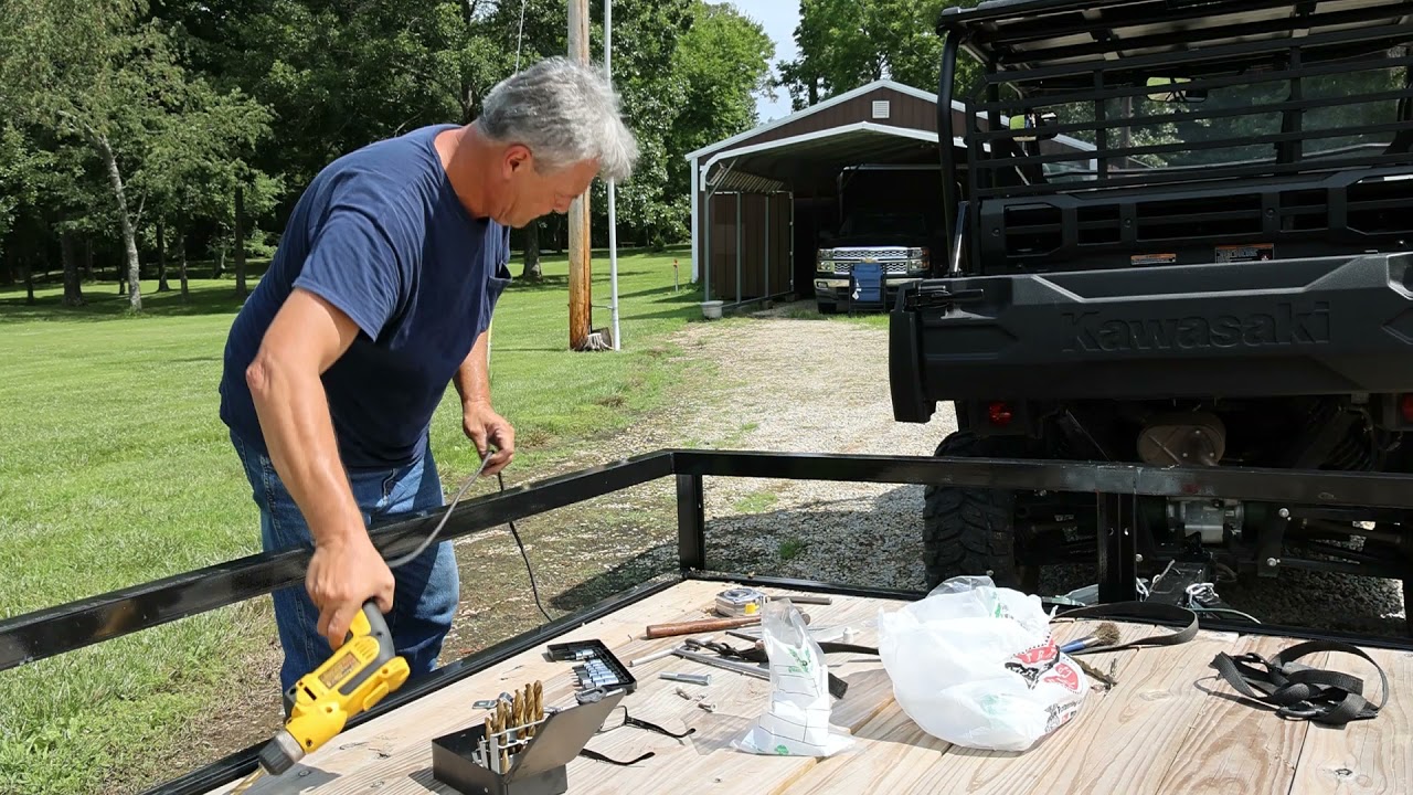 Installing Surface Mount D-rings On Utility Trailer Let's Tie It Down