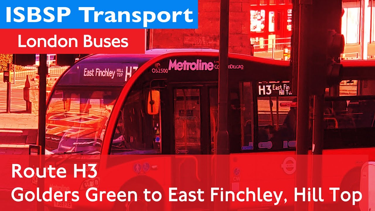 London Buses - H3 - Route visual - Golders Green to East Finchley, Hill Top
