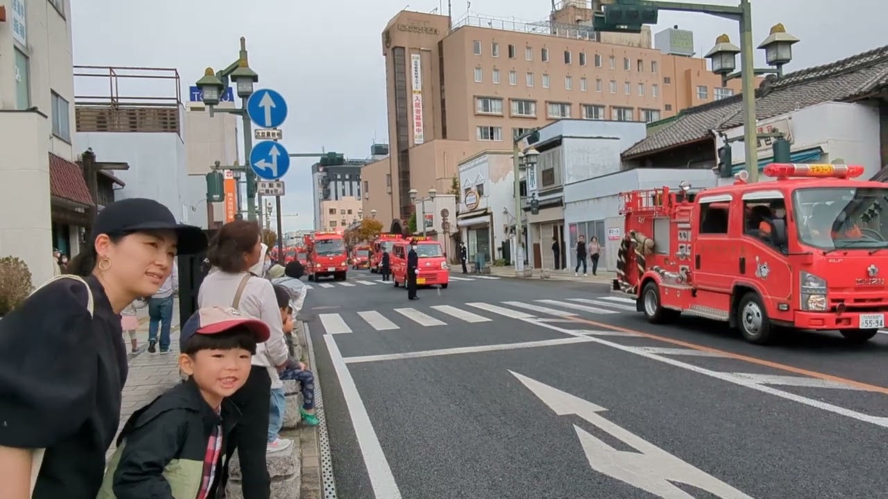 栃木市消防分列行進
