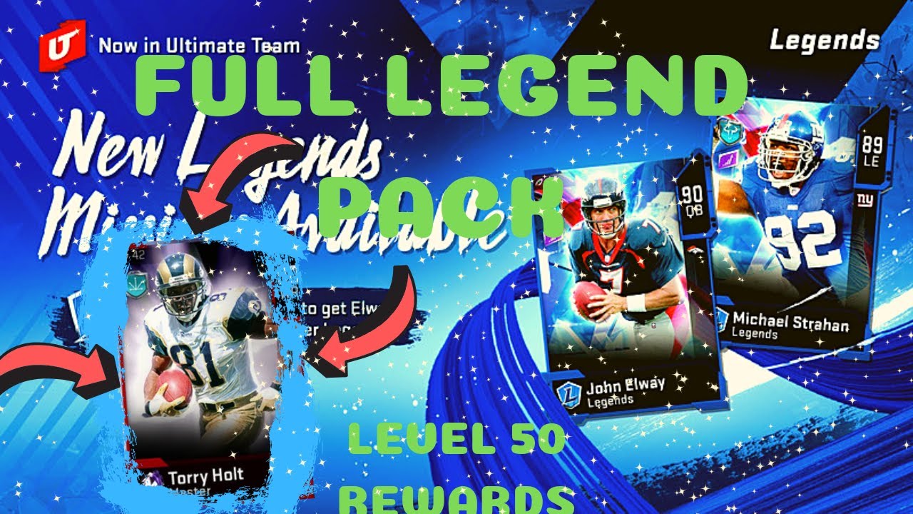 FULL LEGEND PULL | LEVEL 50 REWARDS | Madden 20 Pack Opening