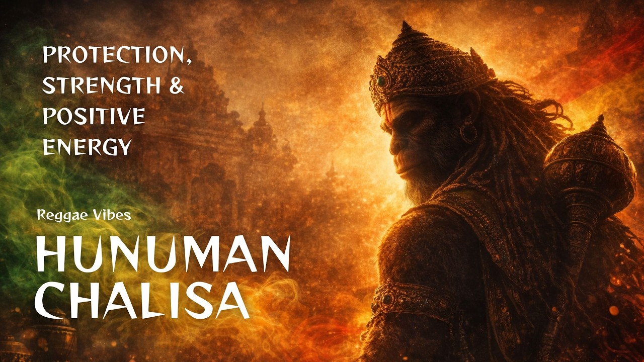 This Hanuman Chalisa will Heal and Protect | Reggae Meditation for Success Growth & Prosperity