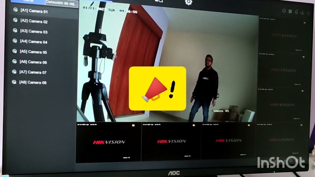 Cómo conectar una sirena a un DVR con salida de alarmas. Activación por detección de movimiento
