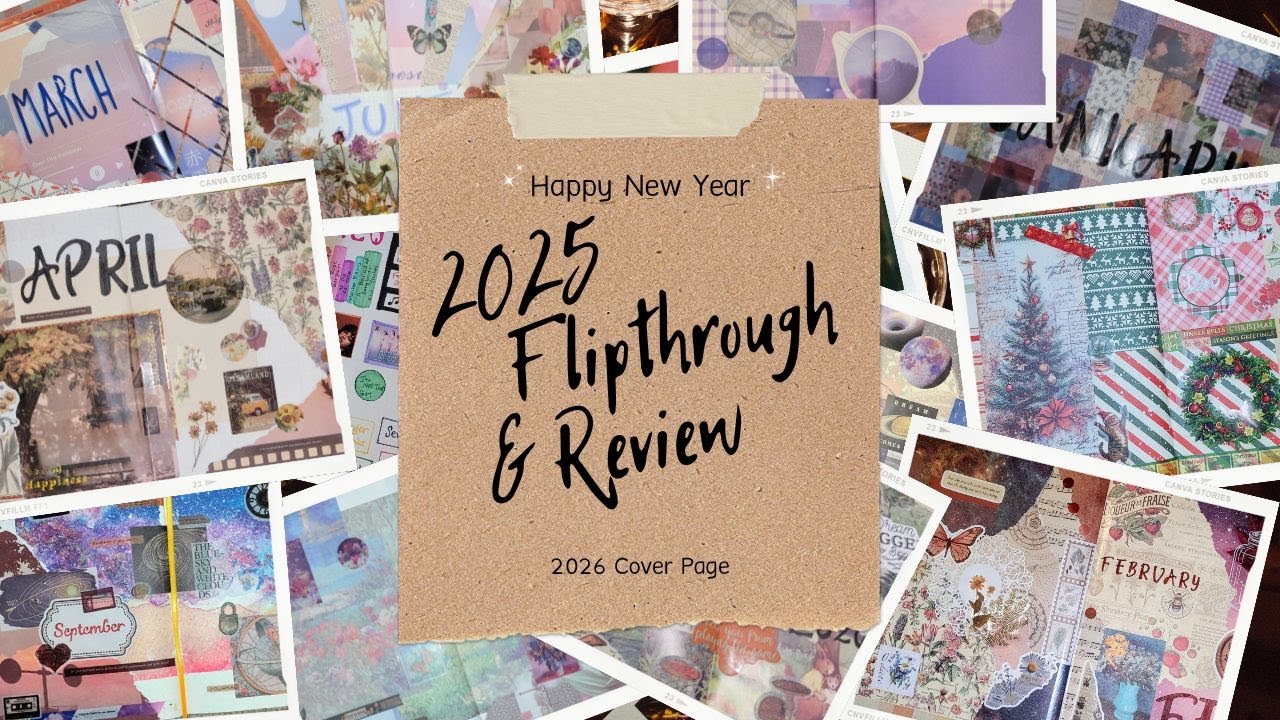 🎆2025 Bullet Journal Flip Through & 2026 Cover🎇