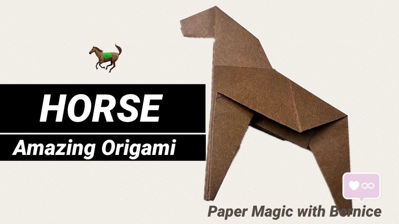 Origami Magic: Create Your Own Easy Paper Horse in Minutes! 🐴