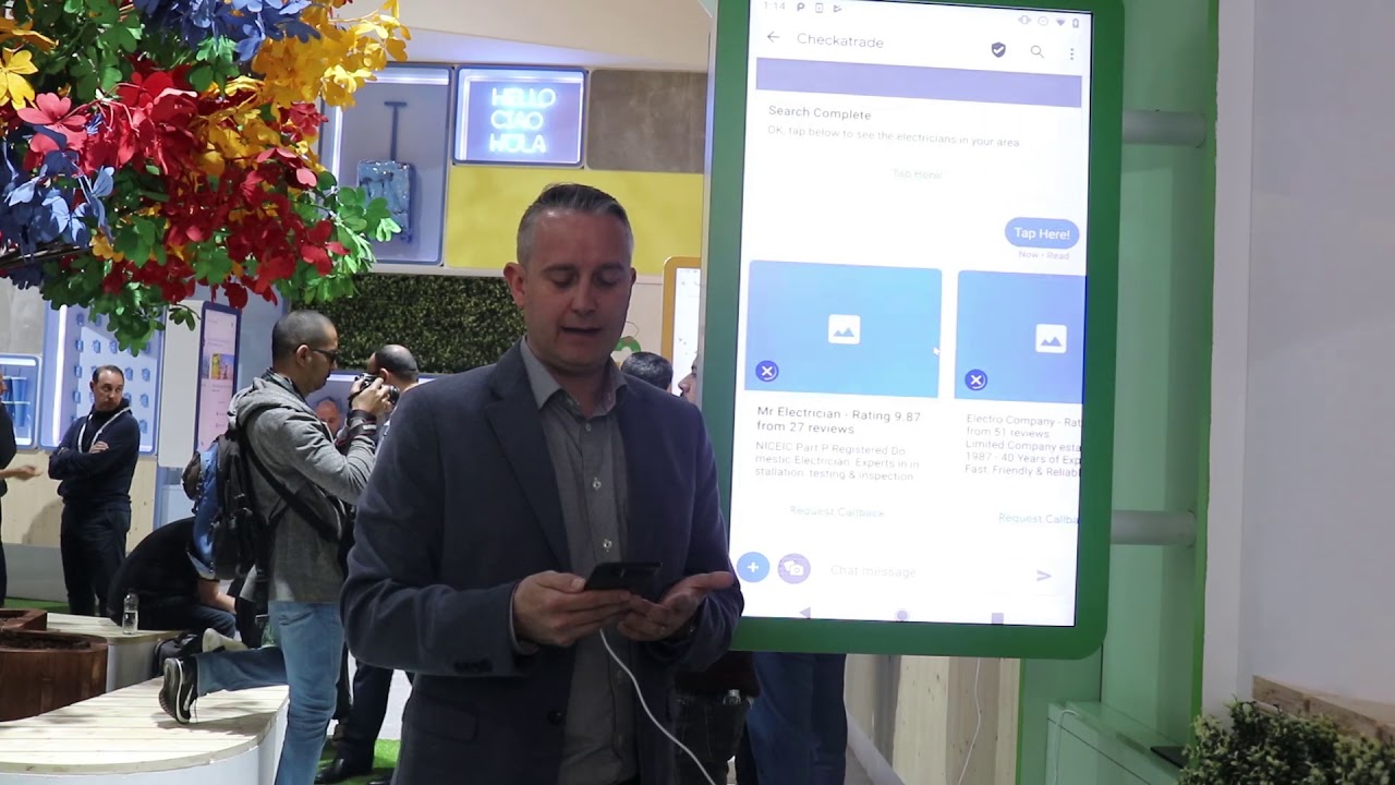 mGage RCS Demo @ Google Innovation Stand MWC19