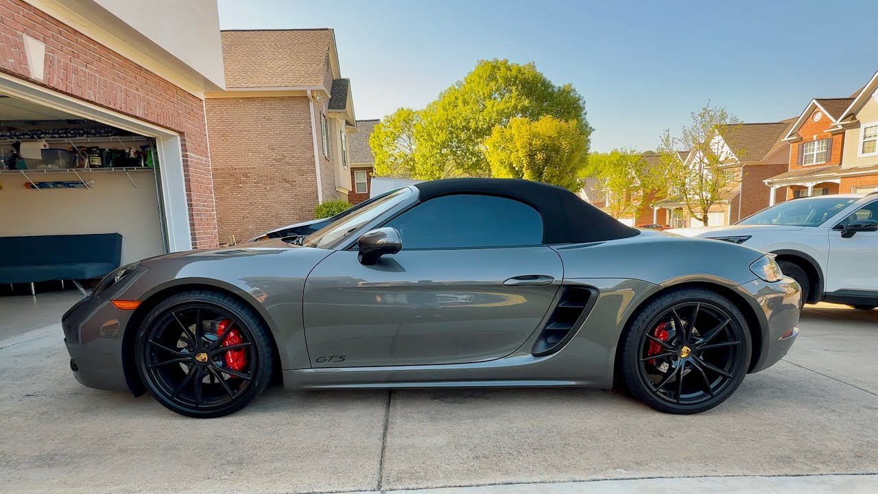 Tinting the Porsche 718 Boxster with Suntek Evolve 20% | Before and After | Off the Cuff Clips