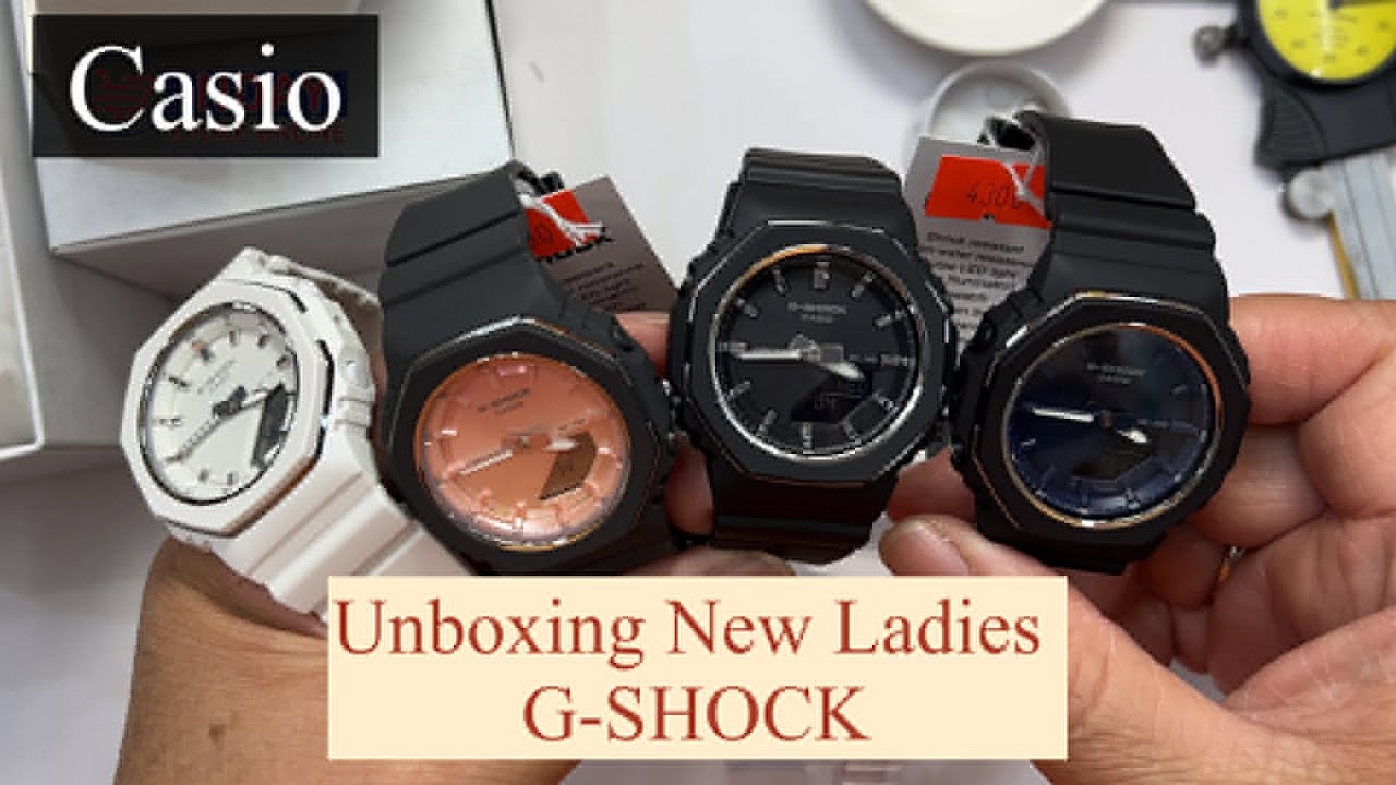 Распаковка новой модели женских часов G-SHOCK GMA-P2110SC