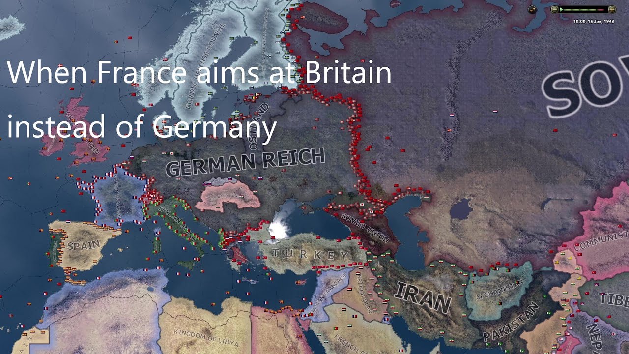 When France ignores Germany - Hoi4 Timelapse