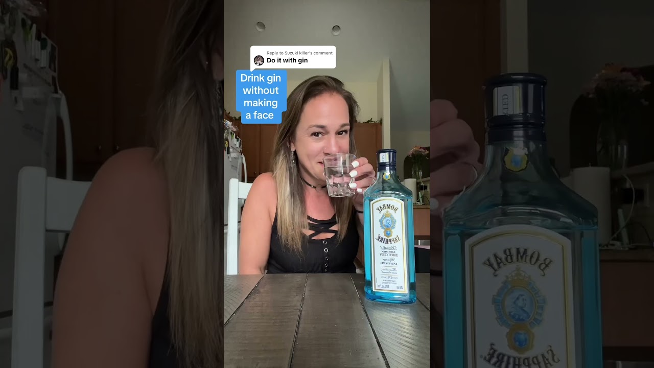 I was scared to try to drink gin without making a face😅#gin #idontlikegin #bartender dontmakeaface