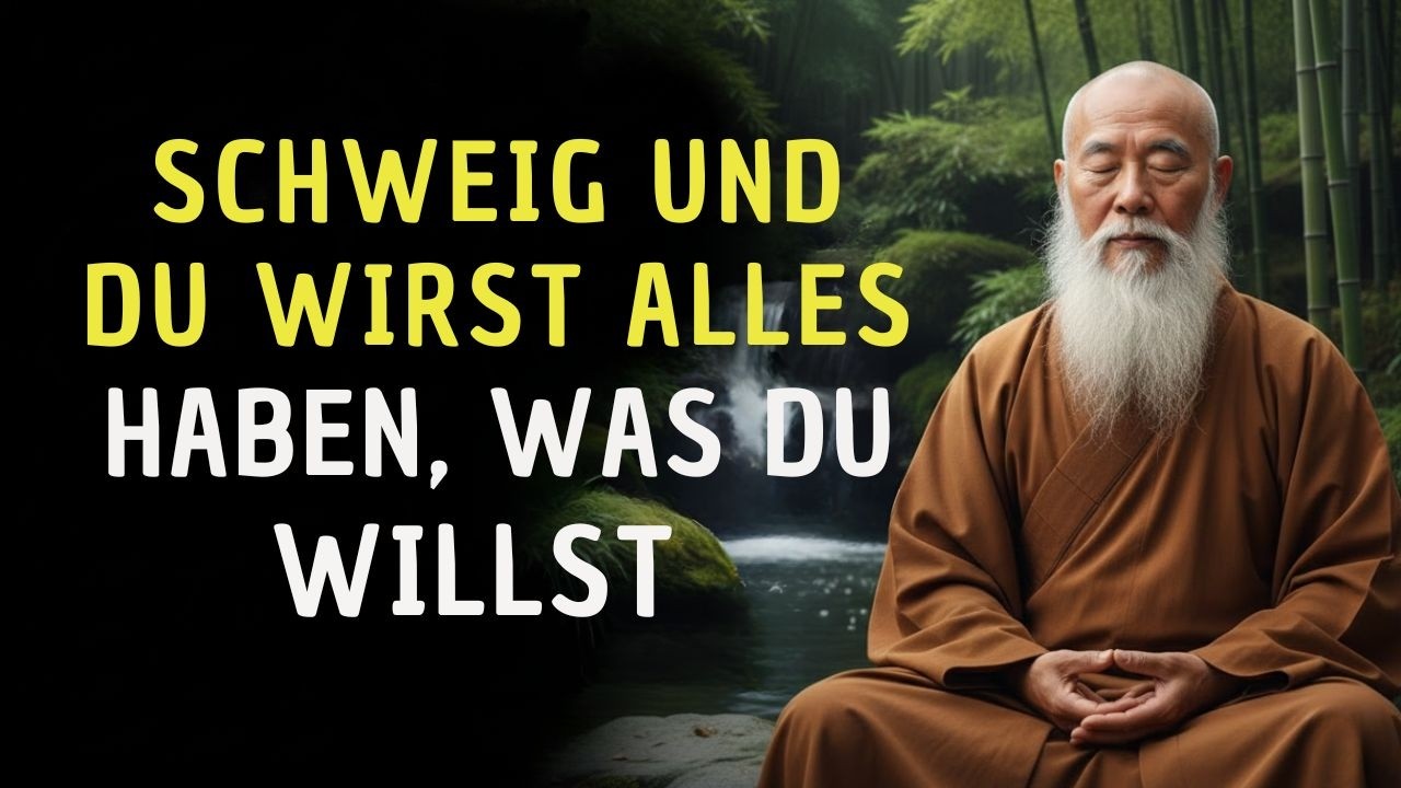 SCHWEIG UND DU WIRST ALLES HABEN, WAS DU WILLST | 10 Gedanken eines Weisen