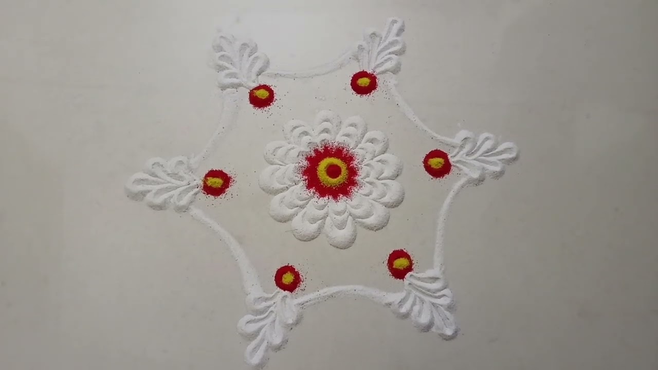 Easy 3 rangoli designs रोज देवासमोर काढा अश्या सुंदर रांगोळी 