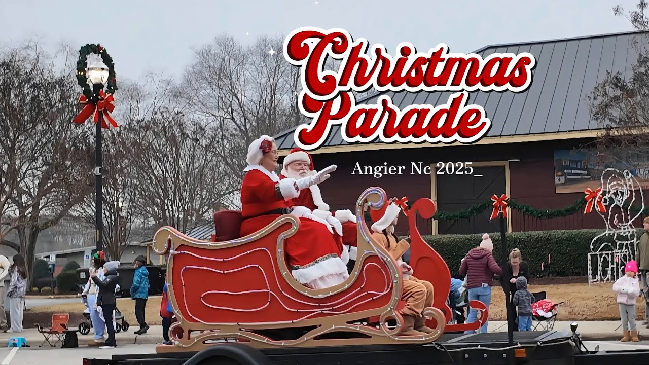 Angier North Carolina 2025 Christmas Parade and museum walk through