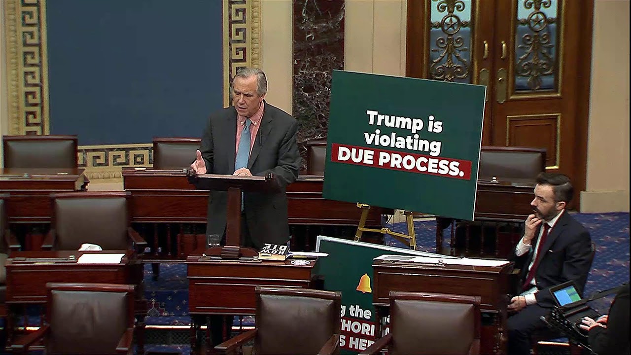 Merkley Holds Senate Floor to Protest Trump’s Threats to Democracy