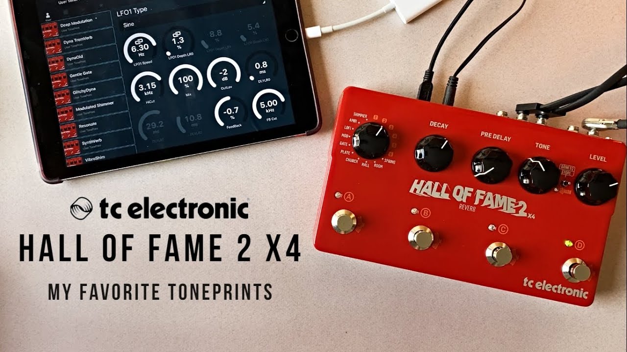TC Electronic Hall of Fame 2 X4 Reverb Demo (with my favorite TonePrints in stereo)