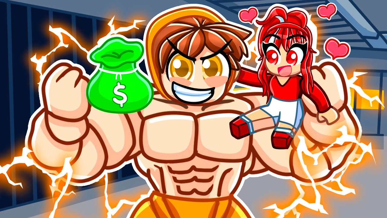I Spent $754,456 For The BIGGEST MUSCLES To ESCAPE PRISON HUSTLE! (Roblox)