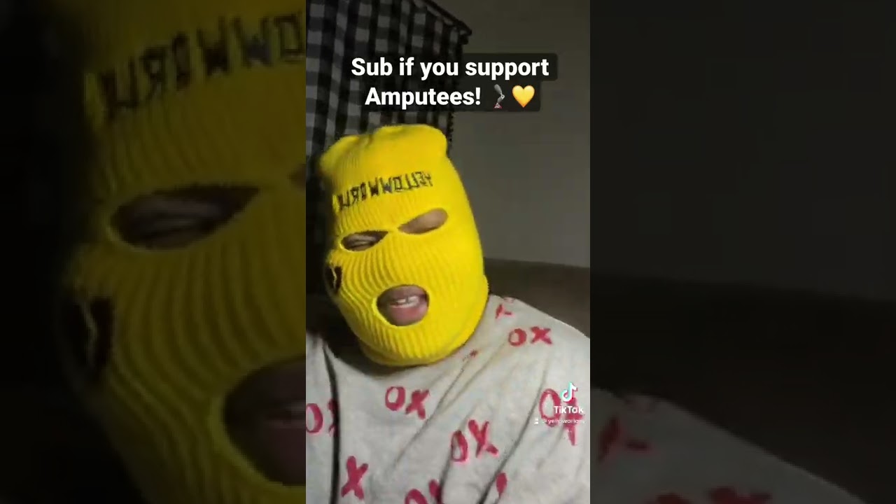 Support Me if you support Amputees! 🦿💛 #amputees #yellow