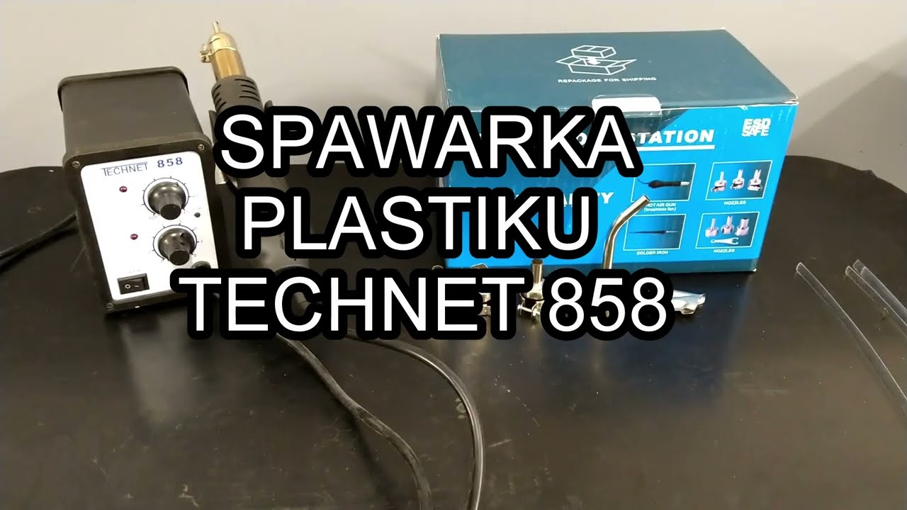 Spawarka do plastiku TECHNET 858 - spawam plastikowy dekielek z tworzywa PC
