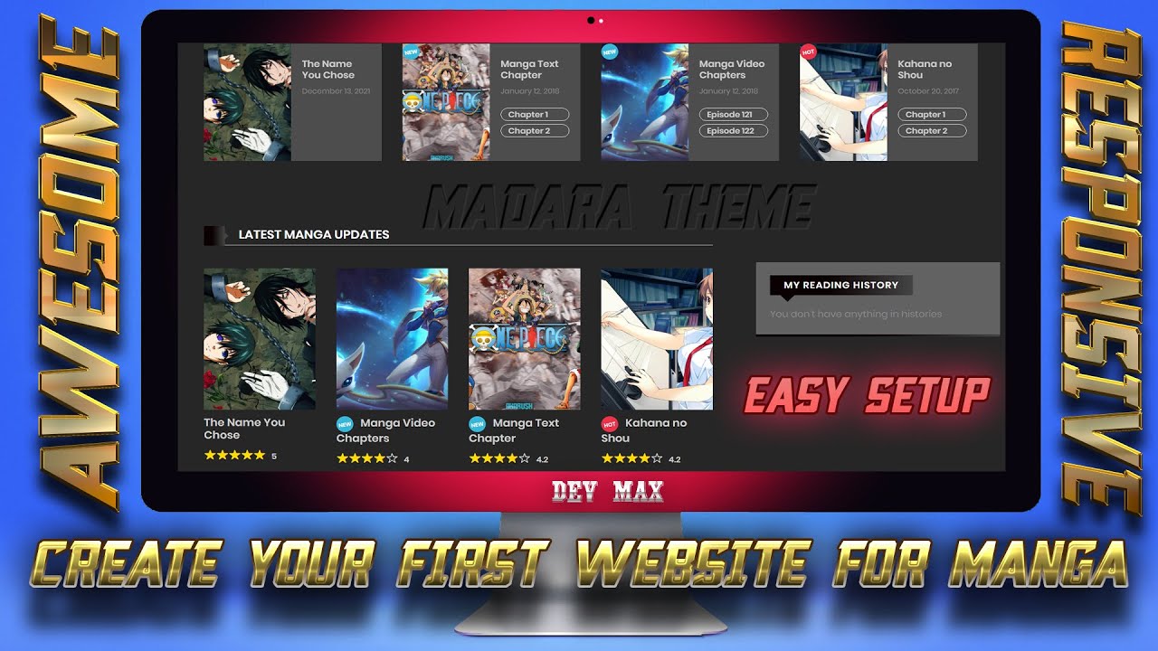Madara Theme WordPress Theme - Create free manga site
