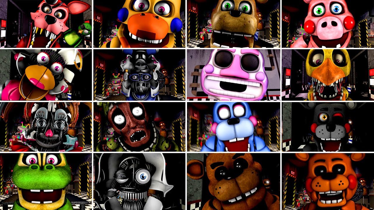 Ultimate Custom Night Jumpscares (FNAF Jumpscare Animations)
