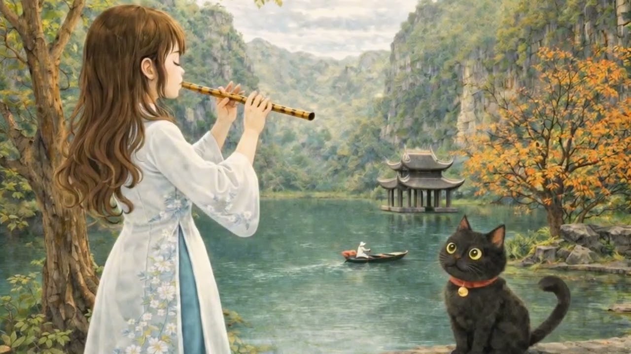 Sáo Trúc Chữa Lành 💚 | Âm Nhạc Cho Tâm Trí An Yên | Relaxing Bamboo Flute Music 🌿