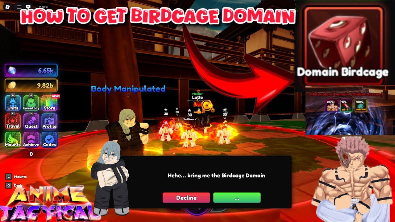 How To Get Birdcage Domain To Summon Sukuna In Anime Tactical Simulator JJK Update 2!