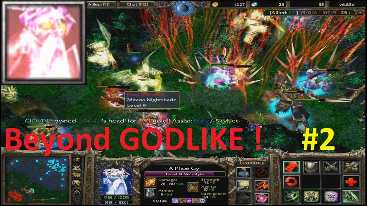 DotA 6.83d - Necrolyte Beyond GODLIKE vs Spectre RAMPAGE !