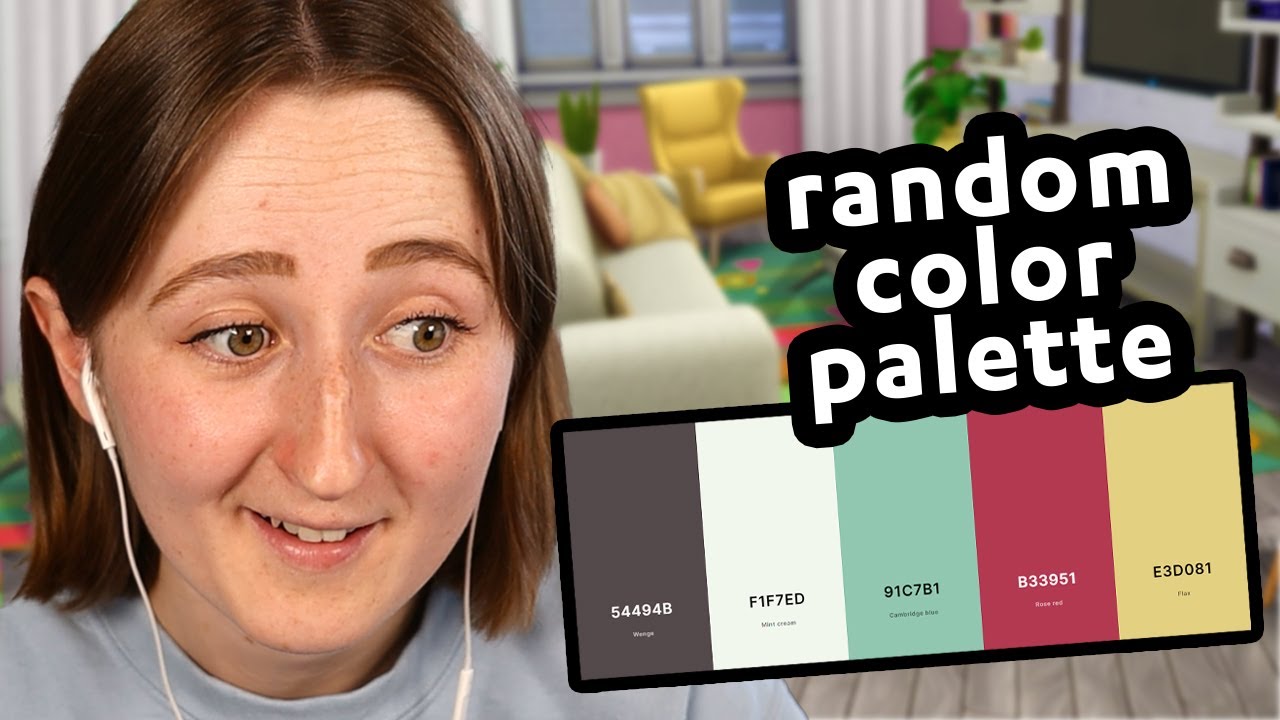 i let a color palette randomizer decide my sims build!