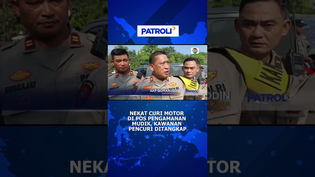 Nekat Curi Motor di Posko Mudik, Kawanan Pencuri DItangkap #shorts