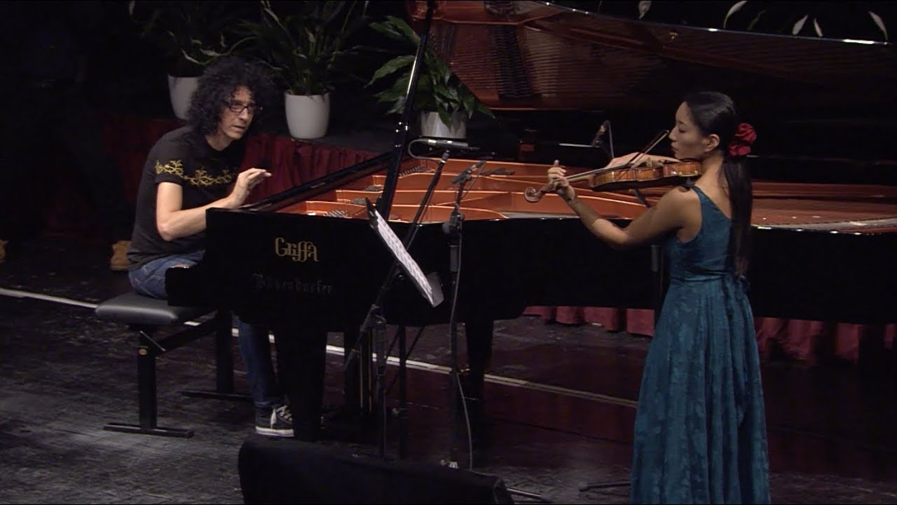 Giornata della Ricerca: duetto tra Giovanni Allevi e Lena Yokoyama (violino Stradivari Lam).