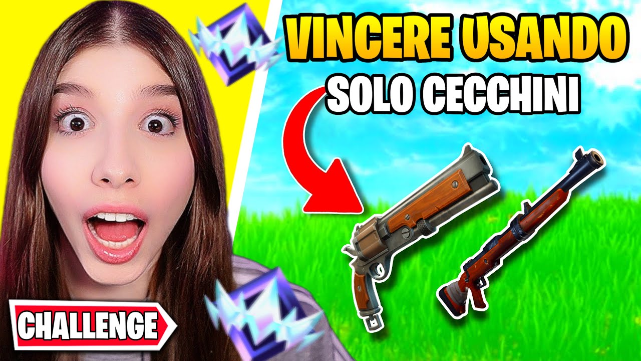 Gioco SOLO CON I CECCHINI CHALLENGE in RANKED UNREAL! 😱 | FORTNITE ITA
