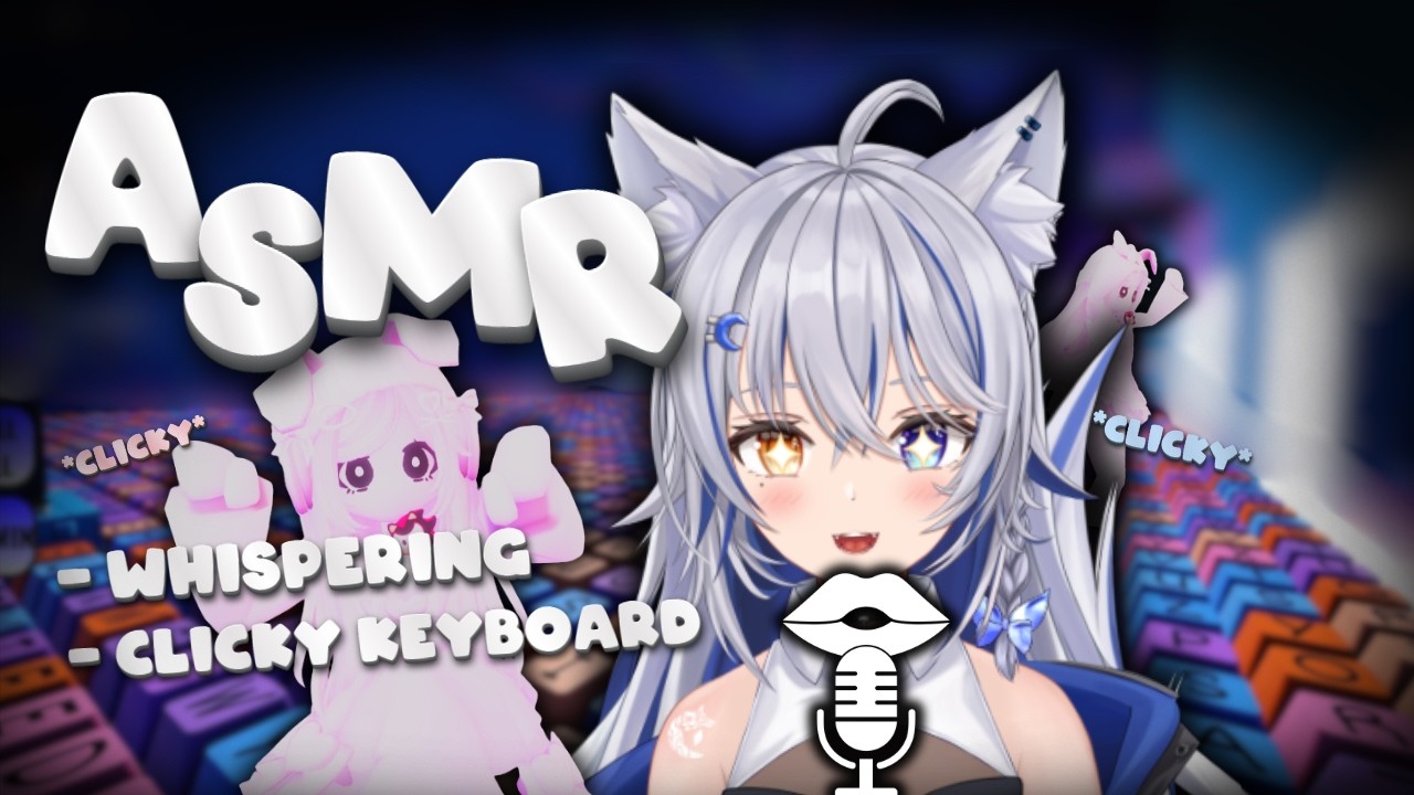 【ASMR】clicky *creamy* keyboard tower whispering