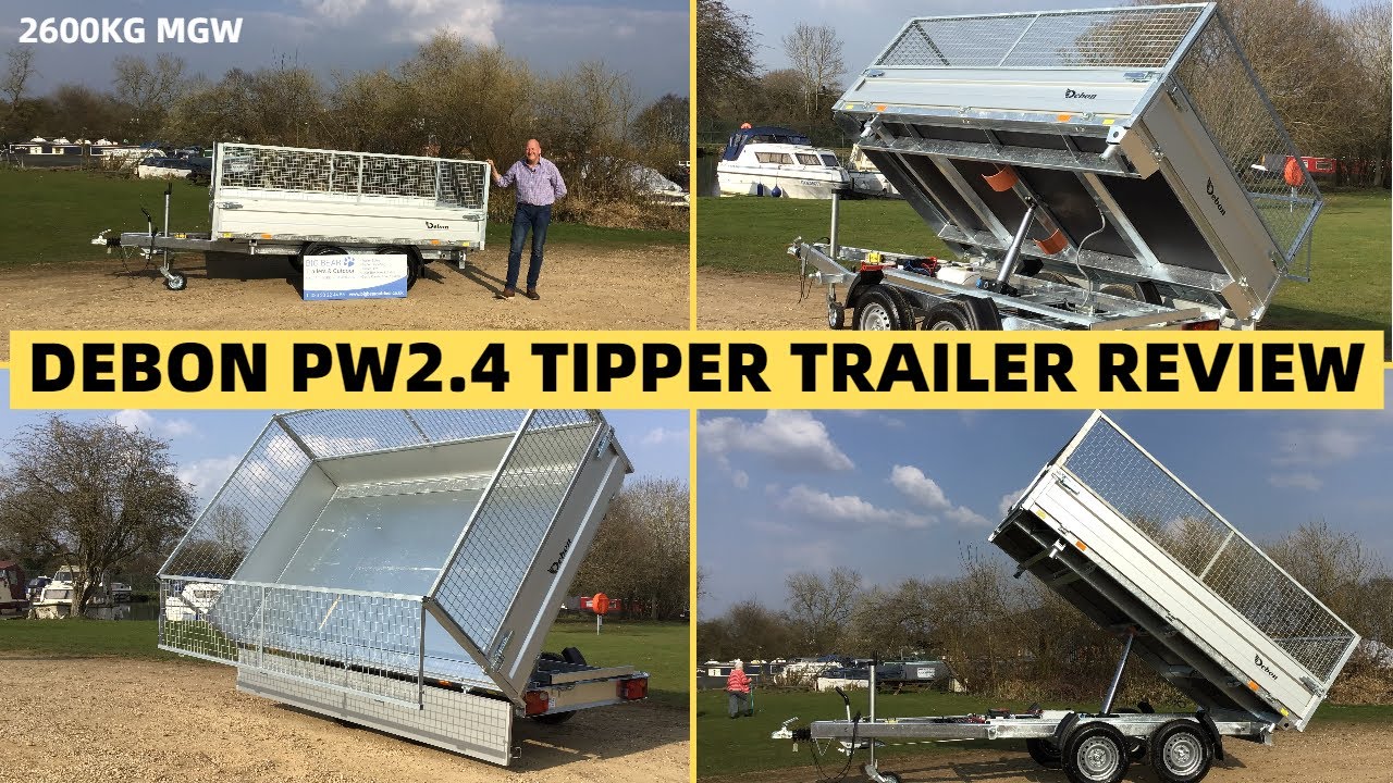 Debon PW 2.4 Trailer 2600kg MGW with Mesh Sides (3 WAY TIPPER)