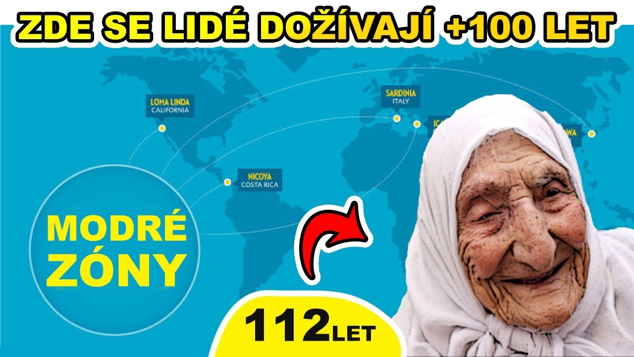 MODRÉ ZÓNY | Místa na Zemi, kde se lidé dožívají +100 let