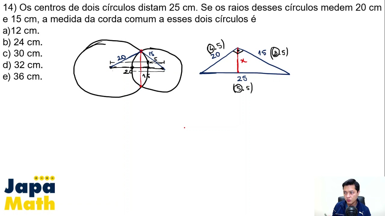 Prova Resolvida EsPCEx (2018 - 2019) - Geometria Plana