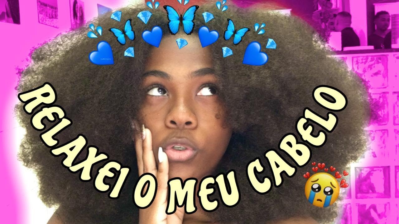 RELAXEI MEU CABELO E MOSTREI TUDO PARA VOCÊS 😰