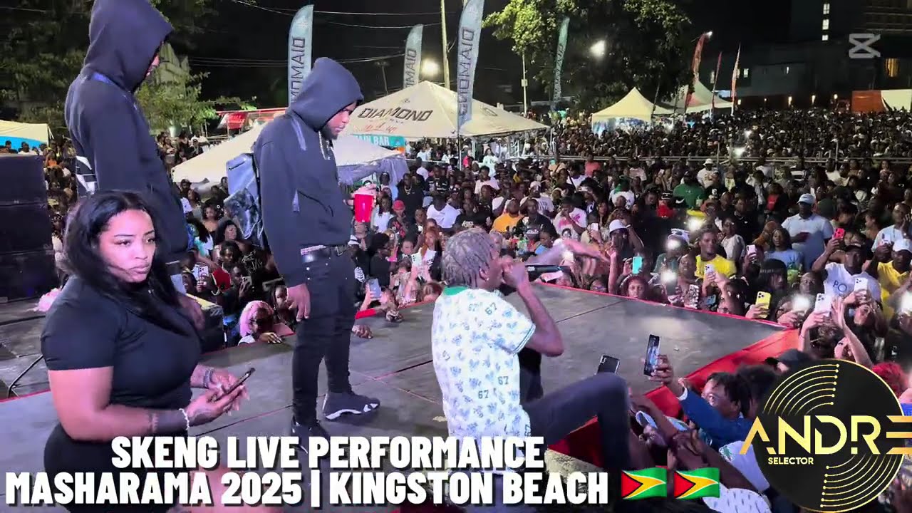 Skeng Live at Masharama 2025 | Guyana Kingston Beach 🇬🇾🇬🇾 (Watch in HD)