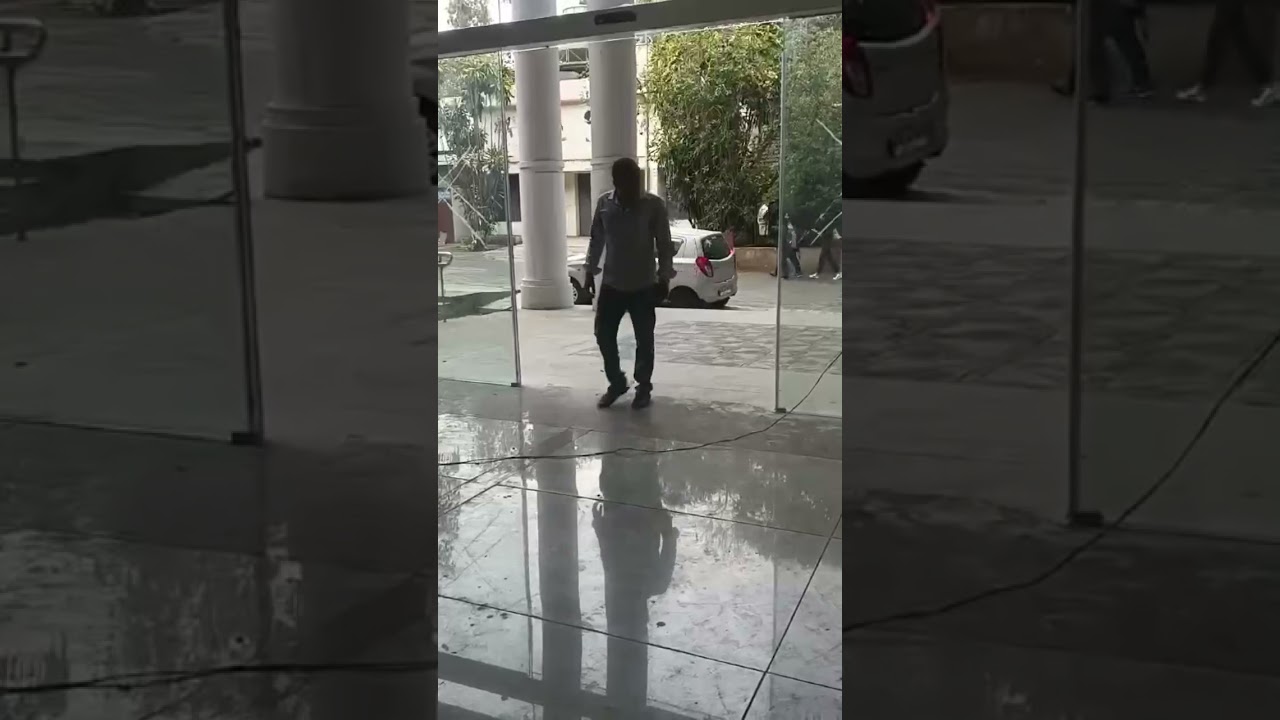 12mm Clear Toughened glass Door with Automatic Sensor #Slidingdoor #automaticsensor #Autoopendoor
