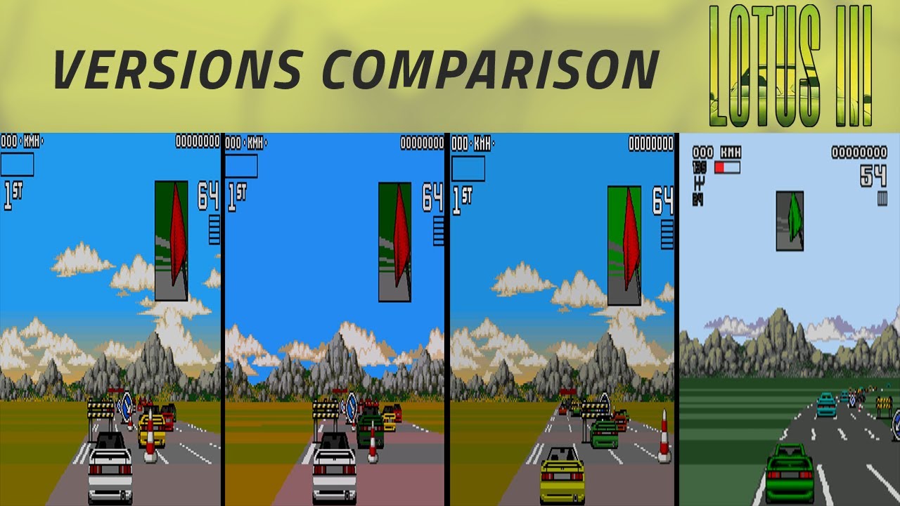Lotus III: The Ultimate Challenge -Versions Comparison- Amiga, CD32, Atari ST and much more!