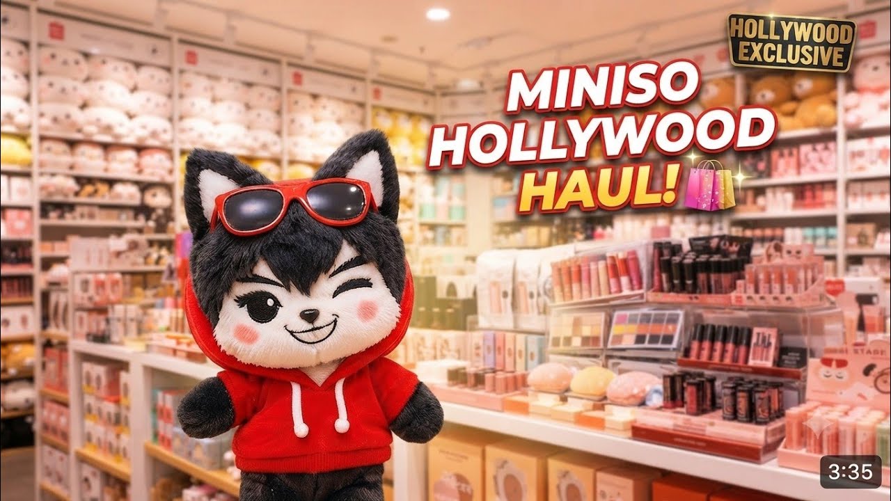 Exploring Miniso in Hollywood! 🛍️✨