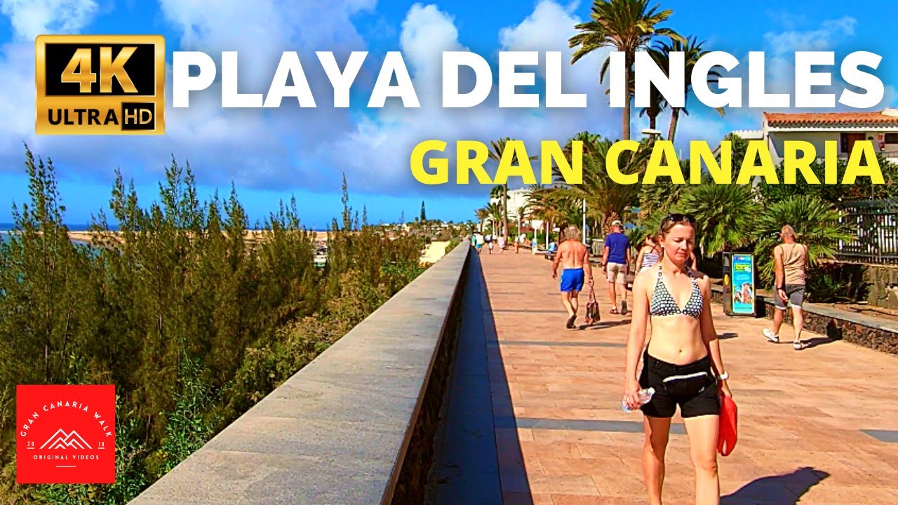 Gran Canaria Playa del Ingles Walk | Hotel Parque Tropical to the Beach  🔴 May 31, 2022